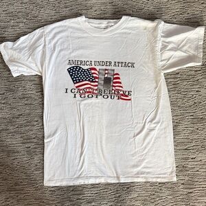 9-11 White Graphic Men's T-Shirt